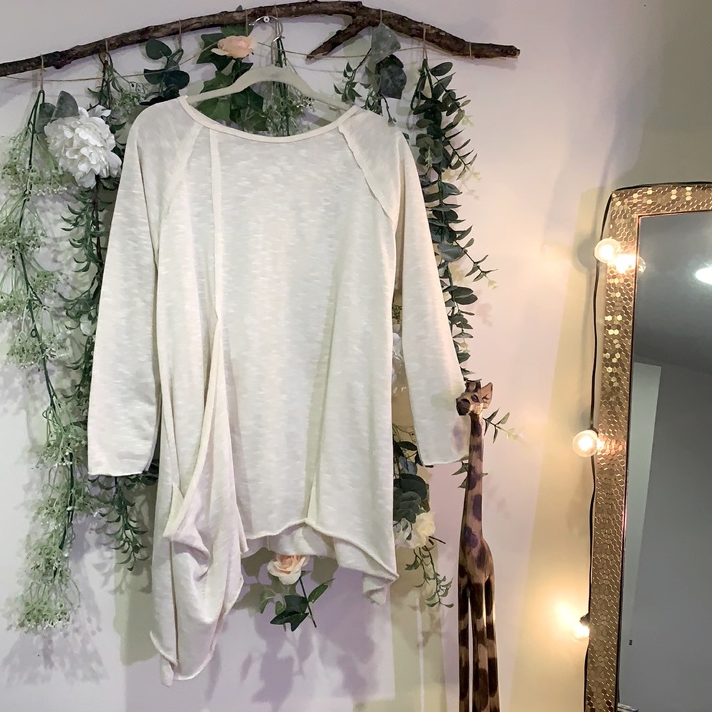 All-Year-Long off-white tunic knit